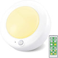 BIGMONAT Wireless LED Shower Light, Battery Powered Ceiling Light with Remote, Motion Sensor Bathroom, Closet Brightness Dimmable, 250 Lumens, 4.8 Inches