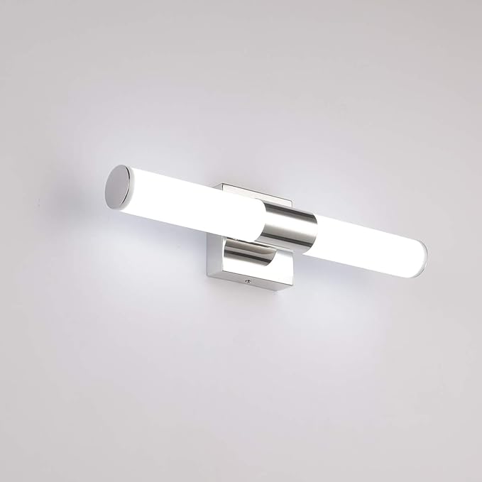 TRLIFE Modern LED Vanity Light - 18.1" x 6" Dimmable, 10W Cool White 6000K Bathroom Vanity Mirror Front Light Fixture
