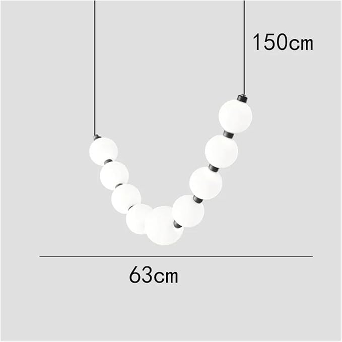 Modern Home Decor Led Lights Pendant Light Lamps for Living Room Chandeliers for Dining Room Hanging Light Indoor Lighting(RC Remote dimming,1 String 9 Heads)