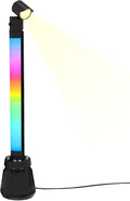 RGB Light Bar,Speaker Music Sync LED Lights Bars, USB Powered Ambient Lighting, Connection TV Backlights with Scene for Gaming, Pictures, PC, Room Decoration (one)
