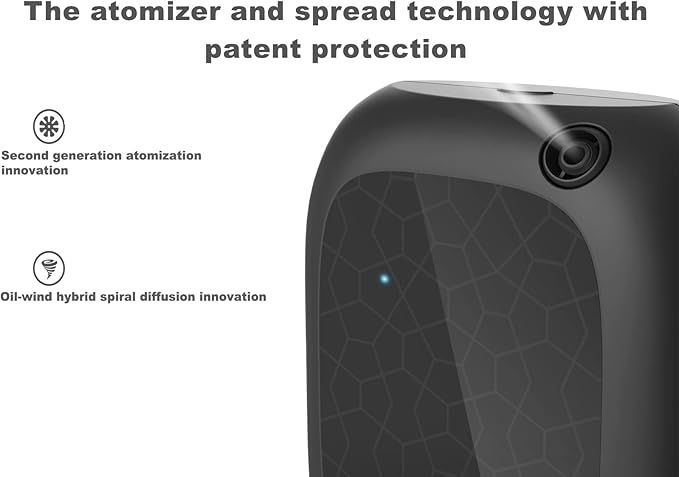 Fragrance Aroma Scent Collection Diffuser - Area 5300 sq ft, Business, Home, Bluetooth Control, Large Bottle, X200 Black, DIFFMELY