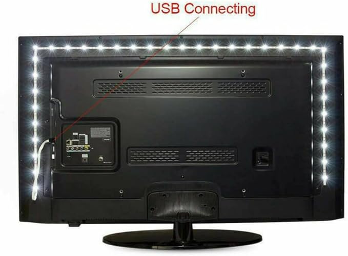 asky DC 5V LED Strip Light USB Mood Color Changing Lights TV Backlight RGB + Remote (0.5m)