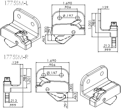 One Pair of White Window Opening Control Device 1775SM-WHITE