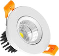 inShareplus 2 Inch LED Downlight, 3W Recessed Lighting COB Dimmable, 5000K Daylight White, CRI80, Ceiling Lights with LED Driver, 1 Pack