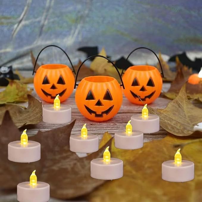 Tea Lights Flameless Battery Operated Candles-200Pack LED Flickering Votive Candle Long Lasting 200 Hours, Realistic and Bright for Seasonal Festive Celebrations Decoration (Warm Yellow)