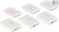 Wyze Lifestyle Rechargeable Night Lights with Dusk to Dawn & Motion Sensors, Warm & Soft White Stair Lights for Bathroom, Hallway, Linkable, Magnetic Mount, 6 Pack