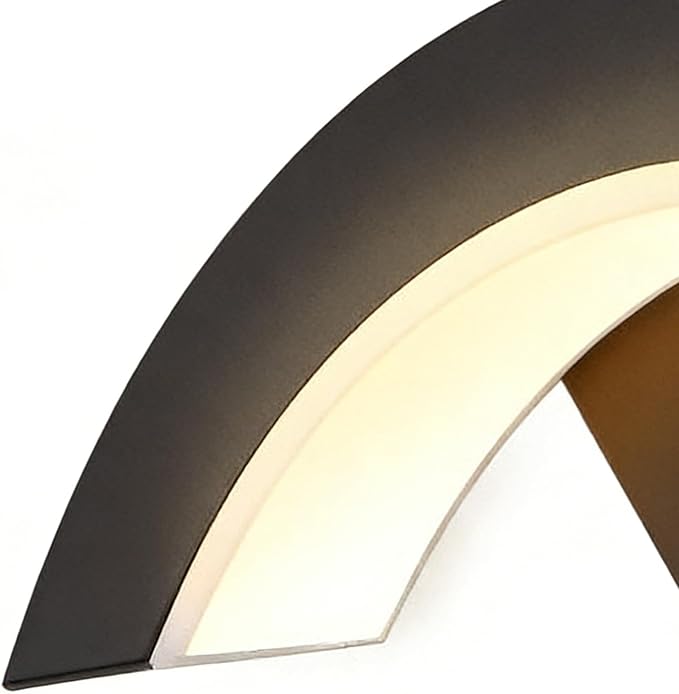 Outdoor Motion Sensor Light | 12W Walkway Wall Arch Sensor Lamp | Backyard Motion Lights | for Porch Garage Patio Garden Walkway Driveway Workshop