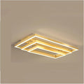 Nordic Home Decoration Salon Bedroom Decor Smart Led Lamp Lights for Room Dimmable Ceiling Light Indoor Lighting Minimalist Design(Warm White,Gold 3layers)