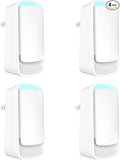 Plug In Air Ionizers - Negative Ion Technology Air Purifier - Quiet Operation Air Freshener for Home, Bedroom, Office, Garage Room - Portable Air Purifiers Odor,Pets Smell - Air Cleaner White (4 Pack）