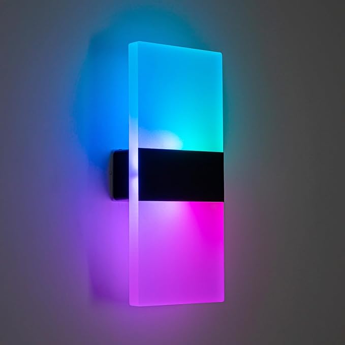 Wall Sconce, LED Wall Lights for Room Decor, Battery Operated Wall Sconce, Remote Control, Dimmable, Rechargeable, Small Night Lights for Hallway Stairway Porch Closet
