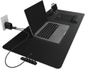BLACK+DECKER Home Office Kit, 7 PCS Set, Desk Pad, 2-Port PD Charger, Ergonomic Mouse Pad, Phone Stand, Combo Cables, Cable Organizer, Workspace Accessories Perfect for Work-from-Home (Black)
