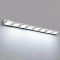 LED Modern Bathroom Vanity Light Fixtures, 8-Light 55-inch Dimmable Chrome Vanity Lights for Bathroom Lighting Fixtures Over Mirror, with 350° Rotatable Heads (Cool White 6000K)