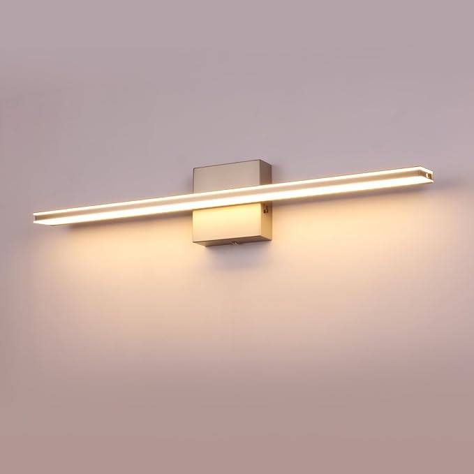 LED Modern Bathroom Light Fixtures 18W Brushed Nickel Vanity Lights Bar 5CCT Dimmable ixture Over Mirror Vanity Light for Bathroom Lighting 23.6 inch