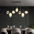 Pendant Lights Nordic Smart Home Decoration Pendant Light, Living Room Dining LED Indoor Lighting(Cold White,Blacks 7 Heads)