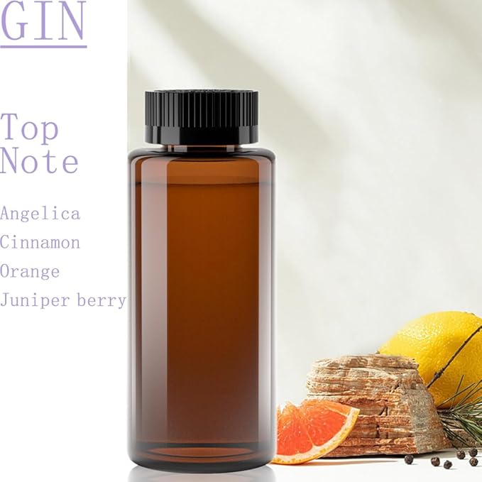 Fragrance Scent Diffuser Genuine Oil - DIFFMELY, Original Bottle for Waterless Diffuser, 7 Fl Oz 207ml, Less Than 0.55 Cost per Day, Fragrance Oil, Type Gin