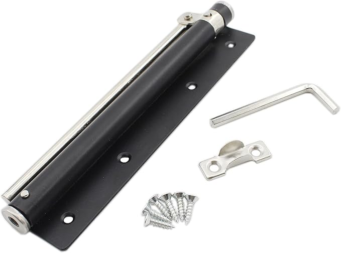 Heavy Duty Automatic Screen Door Closer - Safety Spring for Storm Door, Steel With Adjustable Closing Speed, Smooth and Quiet for Hinge Door