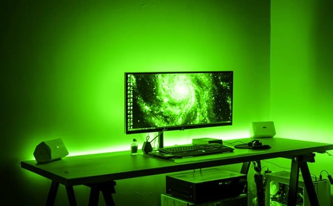 Neon Strip Lights - Bright and Durable Neon Rope Lights 16.4ft/5m for Lighting Decoration Indoors Outdoors[No Power Adapter] Light Strip Green