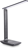 BAFOVY Eye Caring Table Lamp, 180 Adjustable Rotating Foldable Desk Lamp with USB C Charging Port, 5 Color Temperatures 5 Dimming Levels (Black)