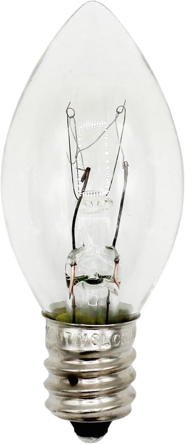 Creative Hobbies Plug in Night Light Module Includes 4 Bulbs and 4 Metal Clips, Great for Making Your Own Decorative Night Lights, Pack of 4 (White)