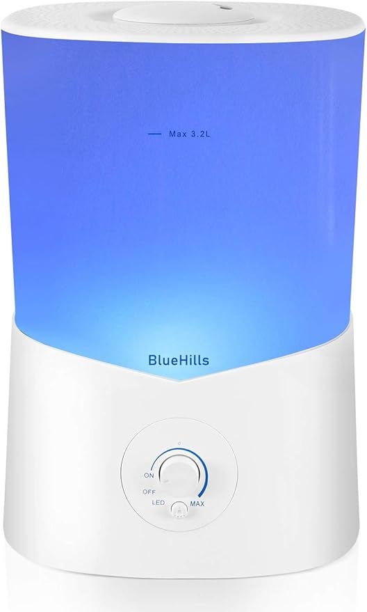 BlueHills Premium Set of Two Large 3000 ML and 2000 ML XL Essential Oil Diffusers Humidifier Combo for Large Room Home with Décor LED Lights Great Gift – Value Pack of White
