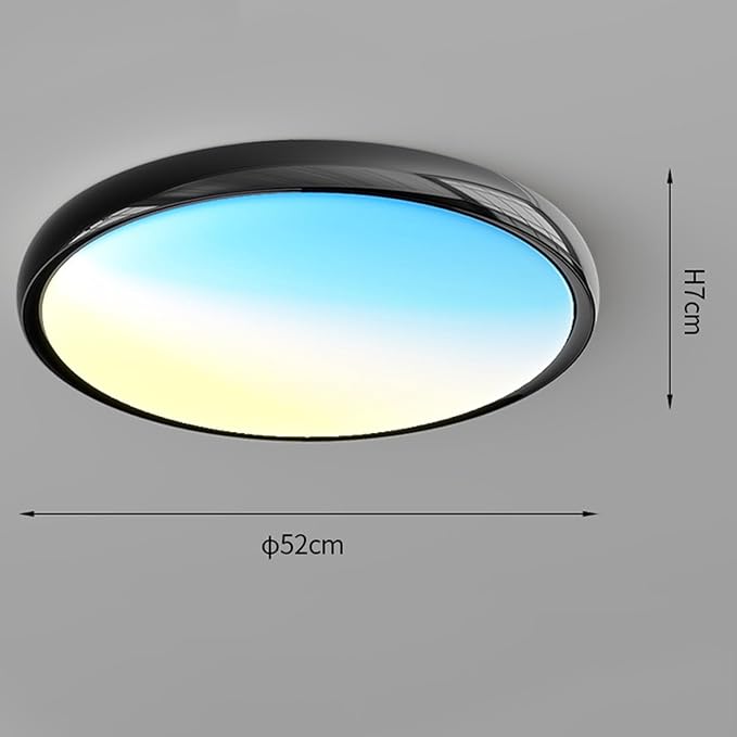 Smart Colour Ceiling Light, LED Ceiling Light with App Control, Remote Control, Color Temperature Range 1800K–12000K, for Indoor Home Lighting, Livingroom and Bedroom