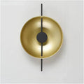 Modern Minimalist Living Room Background Round Creative Bedroom Bedside Designer Villa Hotel Led Lighting,Elegant (Gold)