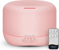 Aromatherapy Essential Oil Diffuser for Room: Air Humidifier Aroma Scent Cool Mist Colorful Lights Cute Small Large Waterless Auto Off Ultrasonic Diffusers for Home Bedroom Pink (300ml)