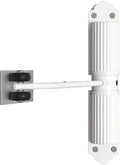 Automatic Adjustable Closer Surface Mounted Heavy Duty Safety Spring for Interior Exterior Door 1 Set(20-40KG White)