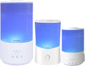 BlueHills Premium Large 2500 ML, 4000 ML and 2000 ML XL Essential Oil Diffusers Humidifier Combo Set of 3 for Large Room Home with Décor LED Lights Great Gift – White.
