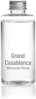 Zodax Grand Casablanca Porcelain Oil Diffuser Refills - Scented Oil for Aromatherapy Diffusers - Ideal for The Office, Living Room, Bathroom, and Home - Moroccan Peony Scent - 3.38 Oz. - Set of 2