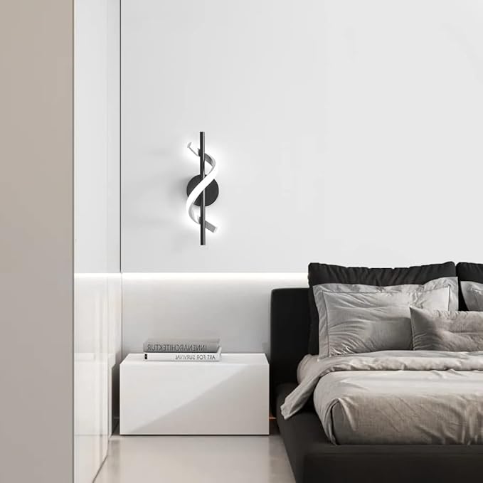 Modern Wall Sconces, 9W Wall Lighting Fixture Lamps LED Aluminum Wall Lamps for Bedroom Living Room Hallway Hotel Indoor (Cold White)