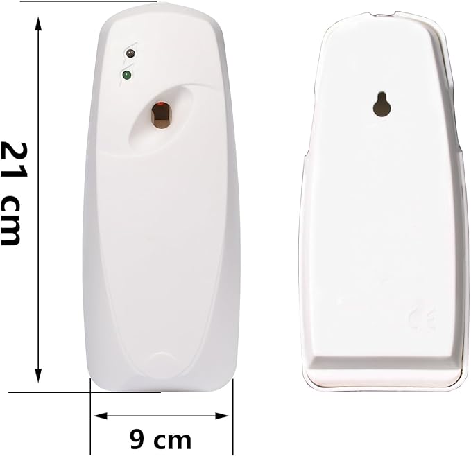 1 Pack Automatic Air Freshener Spray Dispenser, Timing Air Freshener Container, Suitable for Cans Size 5.51"×2.56", Cans Capacity 300ml/10fl.oz, Three Time Options for Spray