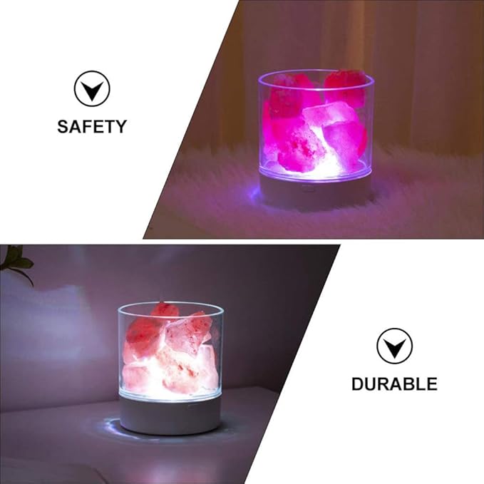 1pc USB Powered Adornment Naturally Shaped Light Decoration for Home Bedroom Office Yoga Room Soothing Anion Emitting for All Ages