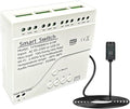 Tuya 4CH WiFi Switch 85-250V Smart Temperature and Humidity Sensor, Dry Contact, Remote Application Control and Monitoring Function, Voice Control, Smart Scene, Compatible with Alexa and Google Home