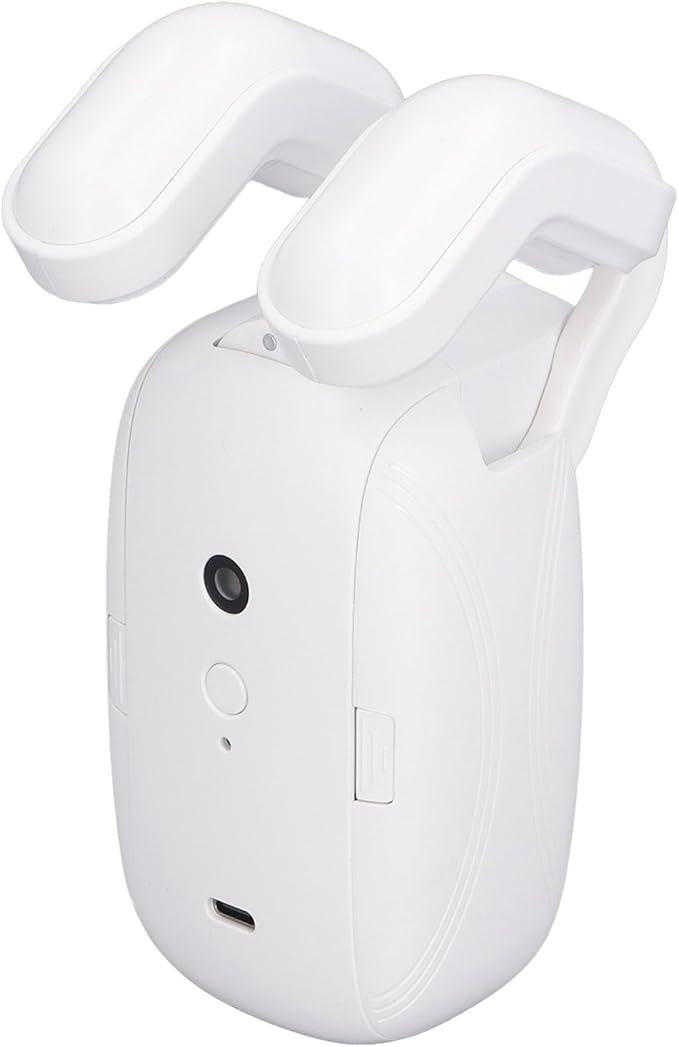 Focket Automatic Curtain Opener, Smart Curtain Motor with WiFi Remote Control Voice Timer Light Sensor for Roman Rod Tracks 13 38mm Quiet Operation 25dB 4000mAh Battery