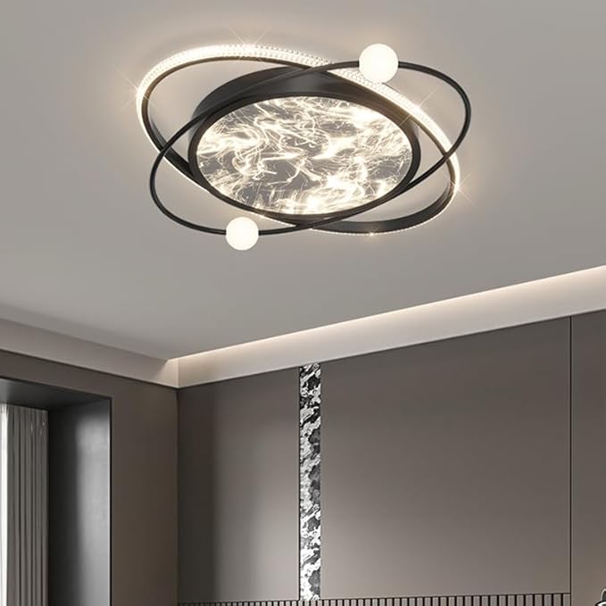 Pendant Lights, Nordic Decoration Home Bedroom Decor Smart led Lamps Ceiling Lights for Living Room Indoor Lighting lamparas(H Style,APP with RC Dimmable)