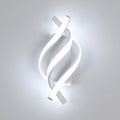 Modern LED Wall Sconce 21W Indoor Wall Sconces Light Cool White 6500K Spiral Design Wall Mounted LED Lamp for Bedroom Stairwells Living Room Hallway Office (White, 6500K)