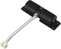 Automatic Adjustable Closer Surface Mounted Automatic Heavy Duty Safety Spring Closer for Interior Exterior Black Door Closer 1Pcs(Black)