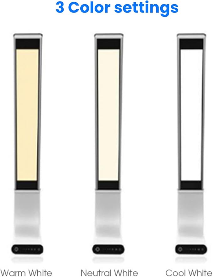 Ocushield Oculamp Eye Safe Anti Blue Light Desk Lamp, Portable with Touchpad, Dimmable with 3X Color Settings, USB Charging with 20 Hours of Light (Gold)