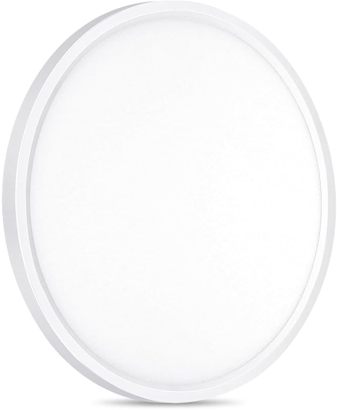 1 Pack LED Flush Mount Ceiling Light, 24W Ultra Thin Round White Lamp 3000K/4000K/6500K 3 Color Temperatures Adjusted Modern Ceiling Lights, Wired