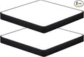Ganeed 12 Inch 24W Flush Mount Square LED Ceiling Light, 6500K Cool White Flush Mount Light Fixture, 1440LM Bright Flat Ceiling Light Fixtures for Bedroom, Living Room, Hallway (Black-2 Pack)