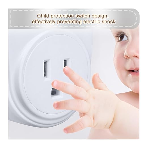ZORZA 4Pcs Motion Sensor Switch Plug in Motion Sensor Light Socket 120V/60HZ Input 120 Degrees Sensing Range