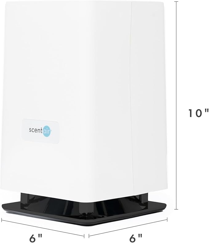 ScentAir Whisper Essential | Diffuser Machine, Scents up to 800 Sq. Ft Room, Compatible with Alexa & Google, WiFi & Bluetooth Enabled, Cartridge Sold Separately (White)