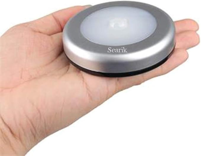 6 Pcs Motion Sensor Night Light Indoor, Cordless Battery Operated LED Night Light Step Lights Wireless Under Cabinet Lighting Safety Lamp for Bedroom Kitchen Stair Bathroom Closet Hallway Path
