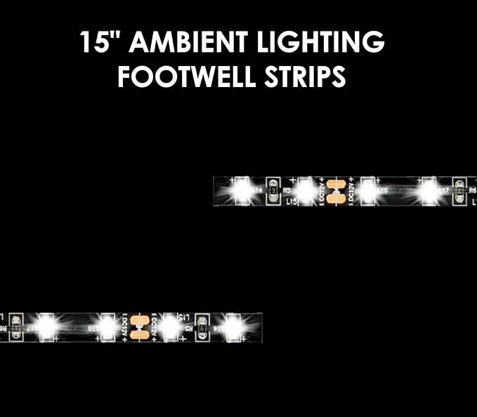 ORACLE Lighting 3805-003 Universal Red Ambient LED Lighting Footwell Kit - Waterproof - Easy Installation - Ultra Flexible - Indoor or Outdoor Application