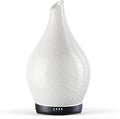 Porseme 280ml Essential Oil Diffuser Glass Color Changing Aroma Air Diffusers Aromatherapy Ultrasonic Cool Mist Humidifier 7 Running Hours Waterless Auto-Off for Sleeping Yoga Office Spa(Pure White)