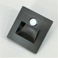 Motion Sensor Stair Lights 3W 3000K Recessed LED Step Light Indoor Stair Step Wall Lamp Staircase Bedroom Decoration Black
