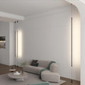 Modern Minimalist Bedside Pendant Light Black Linear Floor to Ceiling Lamp Long Strip LED Hanging Lamp for Bedroom Living Room Corner - Hardwired