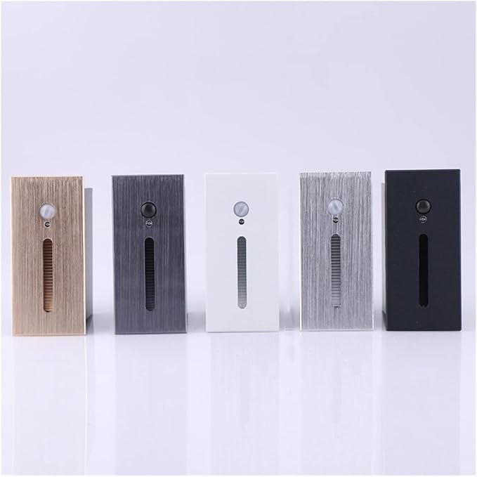 3W Light Control Motion Sensor LED Wall Lamp Stair Light Waterproof IP42 Corner Wall Lights Stairs Step Stairway Hallway Lamps(Cool,Gray with Sensor)