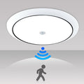 Motion Sensor LED Ceiling Light, 9 Inch Flush Mount Ceiling Light 6500K Closet Lights, Motion Sensor Light Indoor for Stair Closet Porch Hallway Laundry (12W)